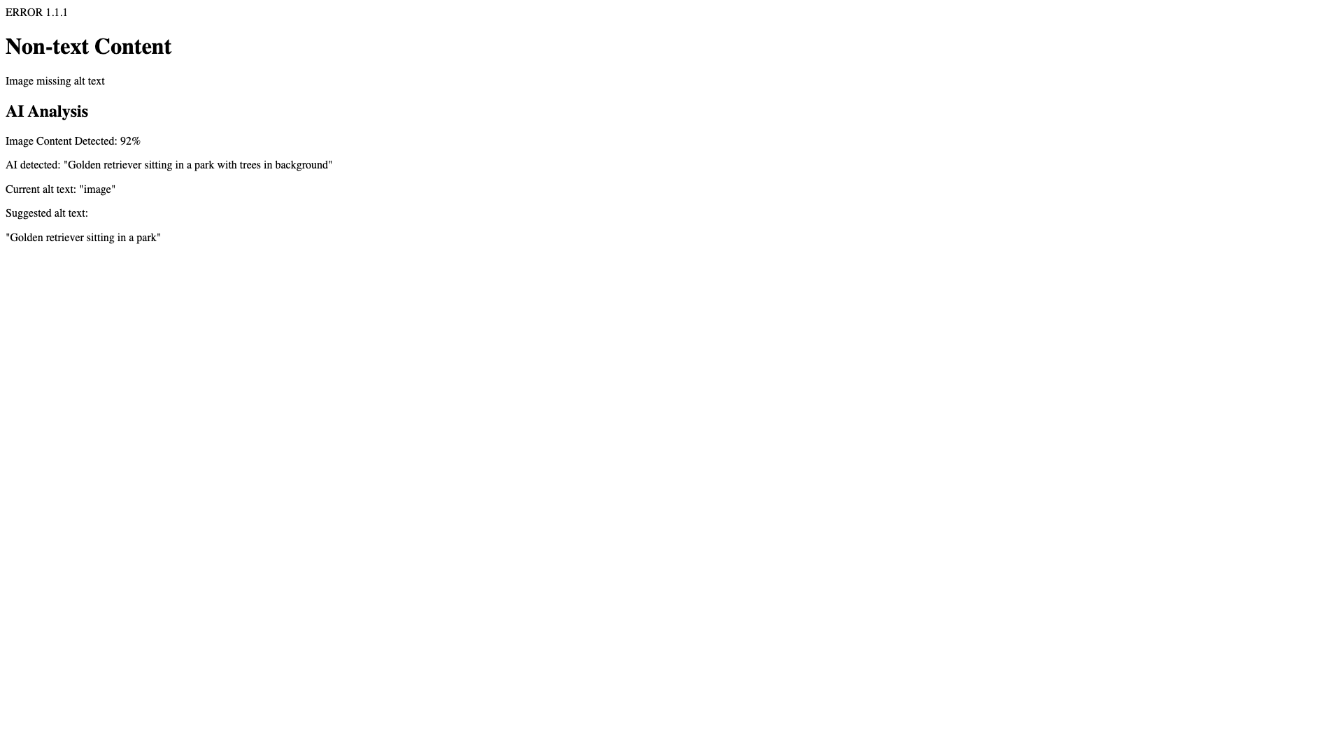 Screenshot 3 for Chapter 2: AI-Powered Alt Text Validation